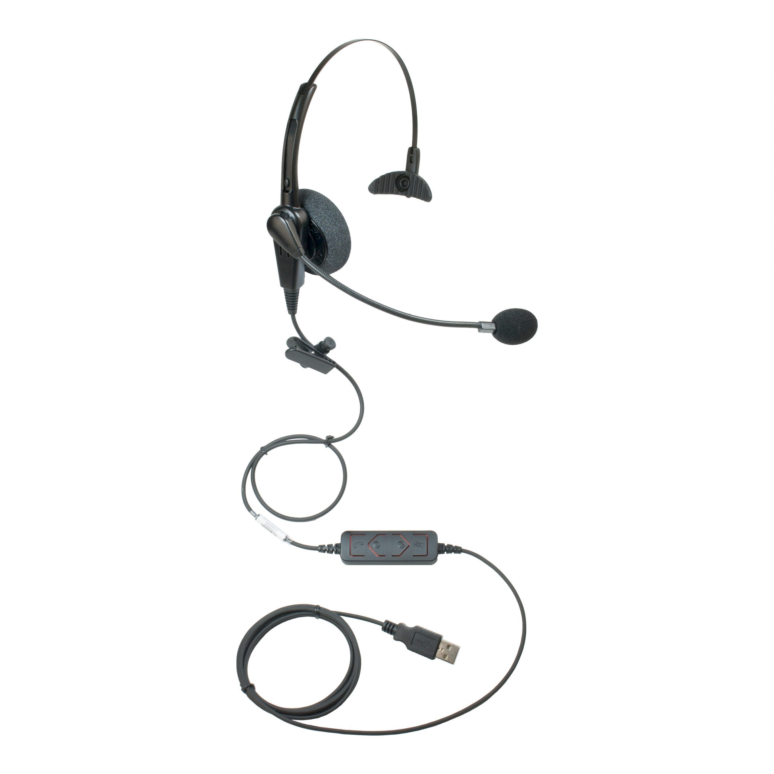 2133 commercial grade monaural usb headset w/ no quick disconnect p n 2133 usb 2 scaled
